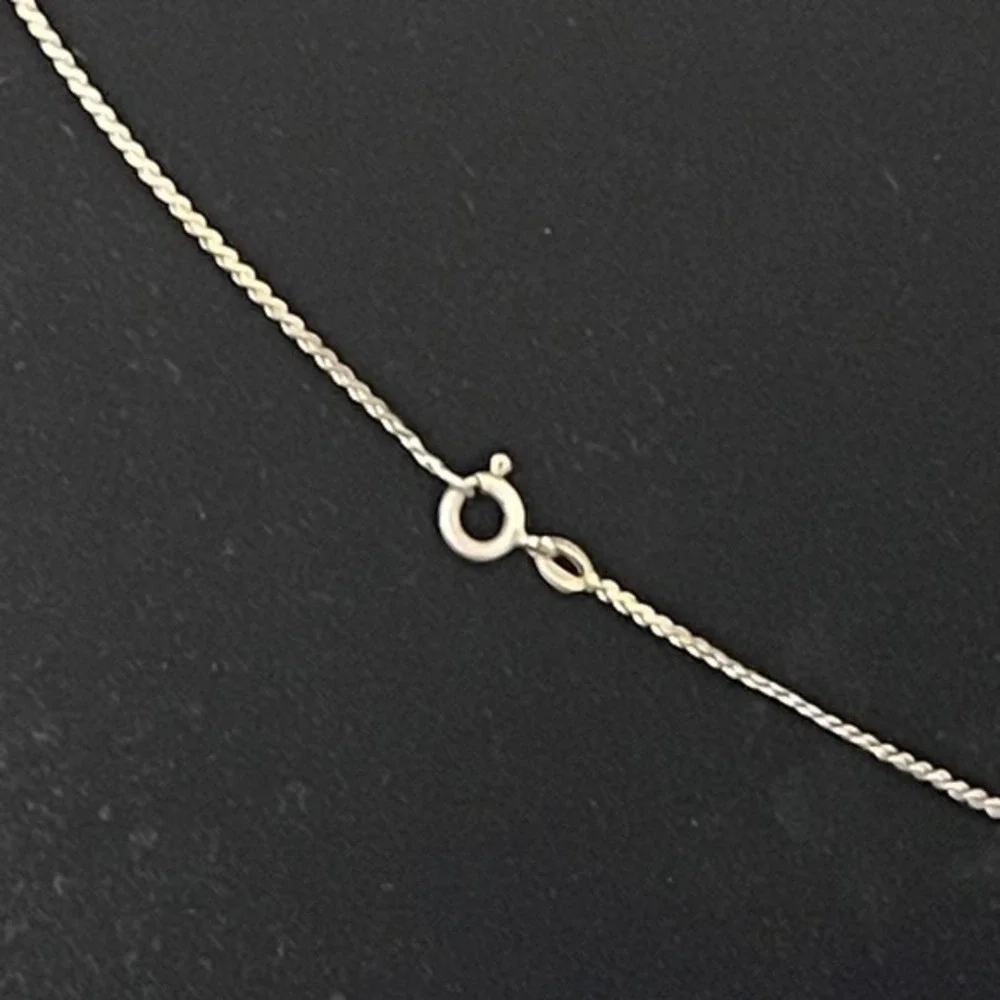 Sterling Silver Rainbow with Pot of Gold Pendant Silver‎ Chain Vintage